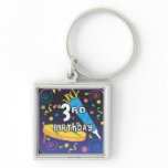 3rd Birthday Key Chain