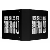 3rd Birthday Parties Worlds Coolest Three Year Old 3 Ring Binder