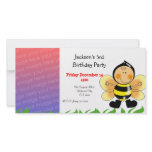 3rd birthday party invitations ( bee costume ) photo card