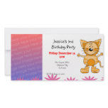 3rd birthday party invitations ( cat costume ) photo cards