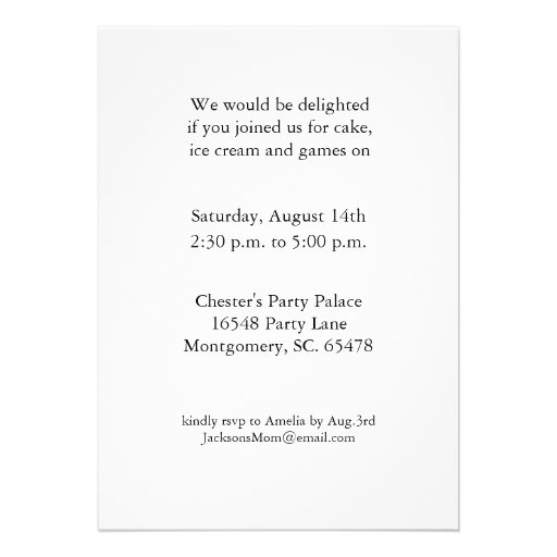 3rd Birthday Party Invitations Fun Neon Boy