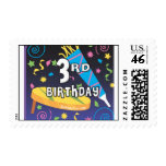 3rd Birthday Postage Stamps