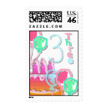 3rd Birthday Postage Stamps