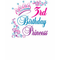 3rd Birthday Princess t-shirts