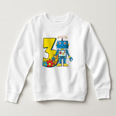 3rd Birthday Robot T-shirt