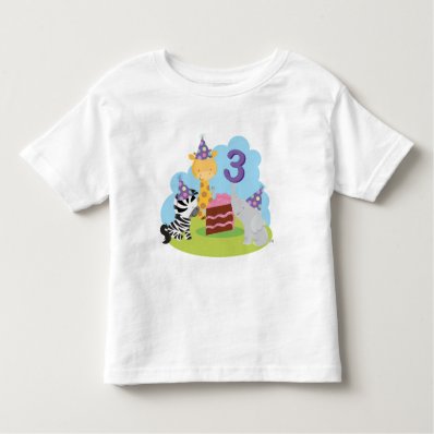 3rd Birthday Safari T Shirt