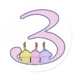 3rd Birthday Stickers