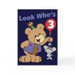 3rd Birthday Teddy Bear Card
