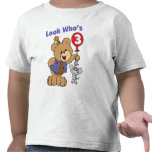 3rd Birthday Teddy Bear Tshirts