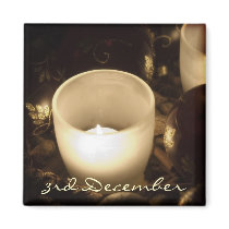 3rd December • Candles • Magnet