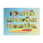 3rd Grade Rocks Postcards