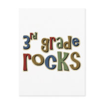 3rd Grade Rocks Third postcards