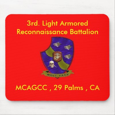 3rd. Light Armored Reconnaissance Battalion Mouse Mat by biguglymouth76