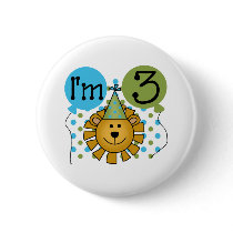 3rd Lion Birthday Pin