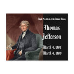 3rd President Of the United StatesThomas Jefferson Post Cards