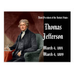 3rd President Of the United StatesThomas Jefferson Post Cards