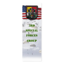 3rd special forces green berets group bookmarker business cards