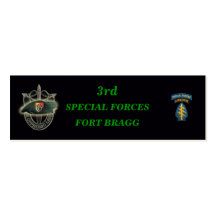 3rd special forces group green berets bookmarkers business card templates