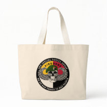 3rd Special Forces Group Skull Tote Bags