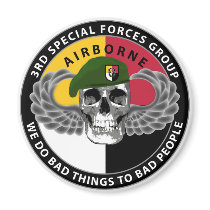 3rd Special Forces Group Skull Refrigerator Magnet