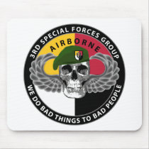 3rd Special Forces Group Skull Mouse Pads