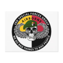 3rd Special Forces Group Skull Post Cards
