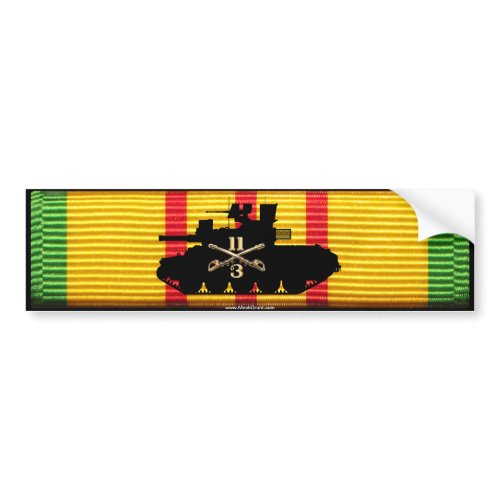 3rd Sqdn 11th ACR M551 on VSM zazzle_bumpersticker