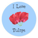 3roses, I Love, Tulips stickers by jenniekurono 3roses, I Love, Tulips stickers
