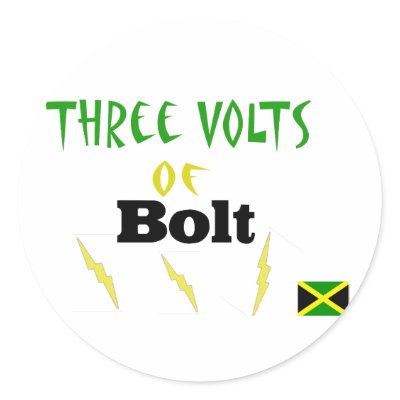 3volts of bolt stickers by olympic