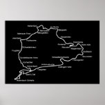 3x4 map posters
