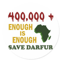 400,000+ DARFUR AWARENESS 2 stickers by awarenessgifts 400,000+ DARFUR AWARENESS 2 stickers