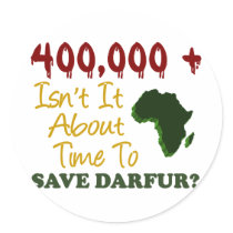 400,000+ DARFUR AWARENESS 3 stickers by awarenessgifts 400,000+ DARFUR AWARENESS 3 stickers