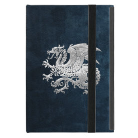 [400] Icelandic Dragon, Landvættir [Silver] iPad Mini Cover