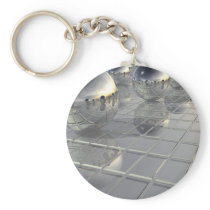 400 Silver Spheres Keychain