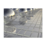 400 Silver Spheres postcards