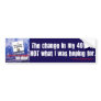 401k Pocket Change Bumper Sticker