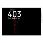 403 Forbidden Reality dark card