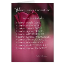 4055 What Cancer Cannot Do,  Religious Card