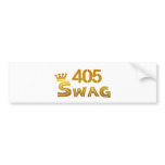 405 Oklahoma Swag Bumper Stickers