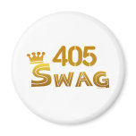 405 Oklahoma Swag Refrigerator Magnet