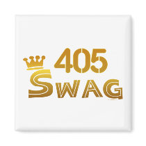 405 Oklahoma Swag Refrigerator Magnet