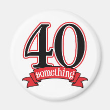 40 algo 40.o cumpleaños imán de nevera