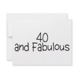 40 and Fabulous 2 Custom Invitations
