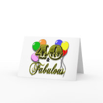 40 and Fabulous Birthday Gifts and Apparel cards