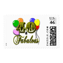 40 and Fabulous Birthday Gifts and Apparel Postage