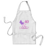 40 And Fabulous Birthday Gifts (Plum) Apron