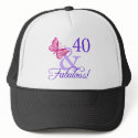 40 And Fabulous Birthday hats