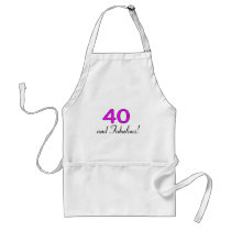 40 And Fabulous Pink aprons