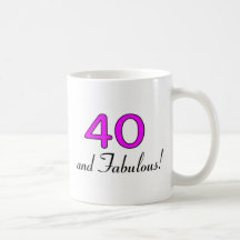 40 And Fabulous Pink Coffee Mugs