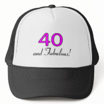 40 And Fabulous Pink hats